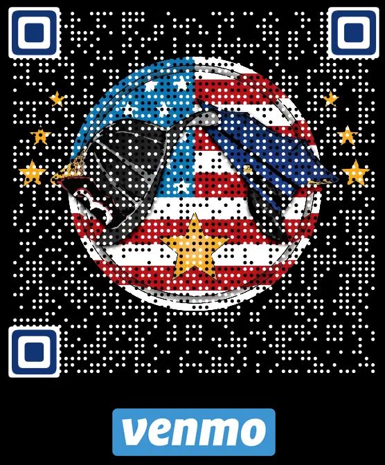 QR code to donate to The Fallen Heroes with Venmo