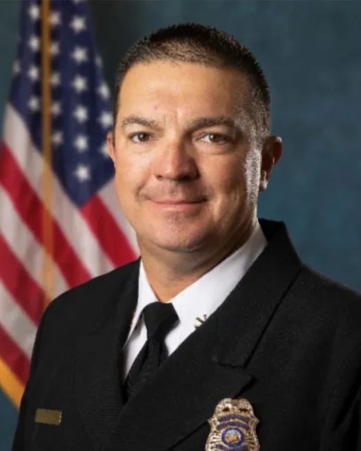 Portrait of Assistant Fire Chief Josh Bischof