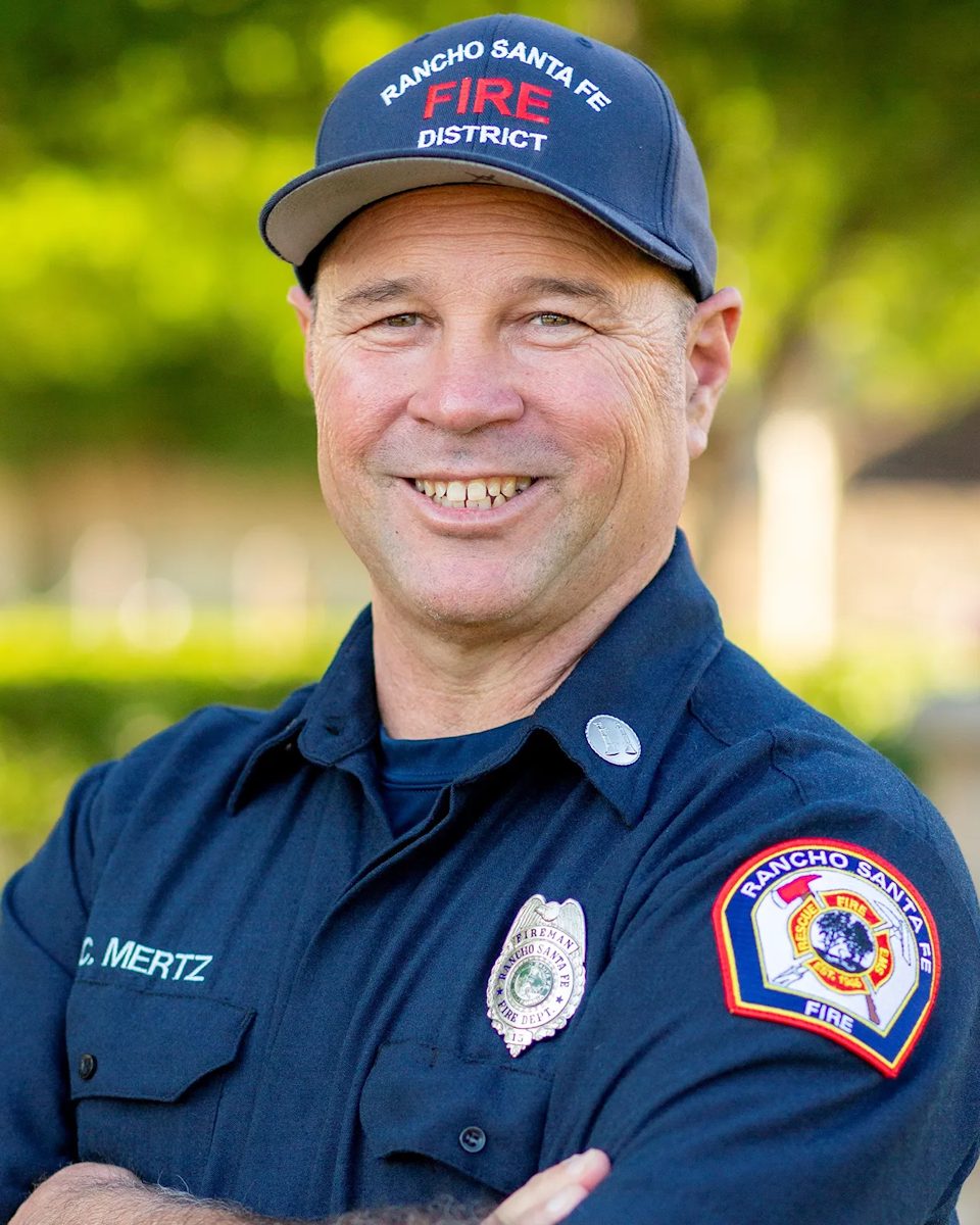 Portrait of Fire Captain Chris Mertz